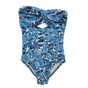 Loft Beach One Piece‎ Swimsuit Size 8 Blue